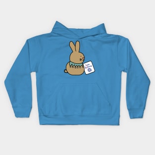 Cute Bunny Rabbit with Free Britney Sign Kids Hoodie